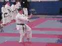 Doing Kata Competition during 07 AAU Western Regionals